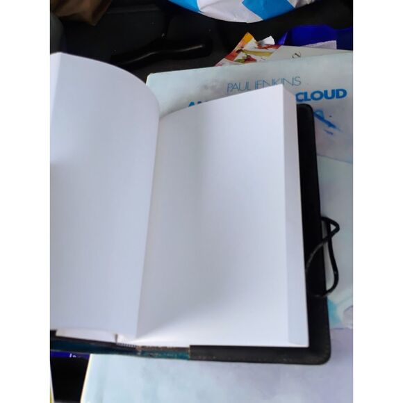 Oberon Design - Leather Refillable Teal Journal Notebook - Two People - Picture 3 of 4